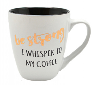 Чашка 10316-Iwhisper to my coffee(фарфор) - 550мл,