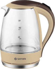 Eлектро чайник Satori 4150,1.7л диск скло підсвітка