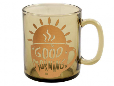 Чашка Herbata-Good morning золото  320мл, 6шт уп.