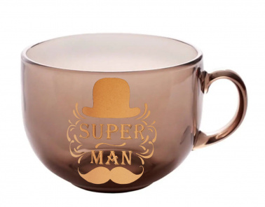 Чашка Boss-Superman Золото  500мл, 12шт уп.