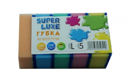 Губка кухона-10007  TM Super Luxe 5шт (L)