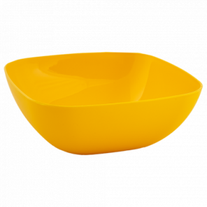 Тарілка (глибока) 150*150*55м (т.жовтий), Алеана
