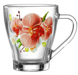 Чашка Hollywood-50822  Орхідея  270мл, 12шт уп.