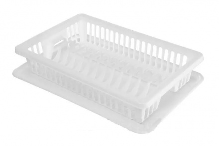 Сушка для посуду одноярусна (білий), R-plastic