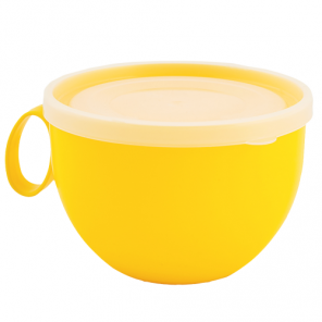 Чашка з кришкою 0.5л (т. жовта), Алеана 1
