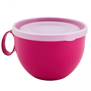 Чашка з кришкою 0.5л (т. рожева), Алеана