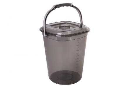 Відро Smart з кришкою 9л (корич.пр.\какао), 