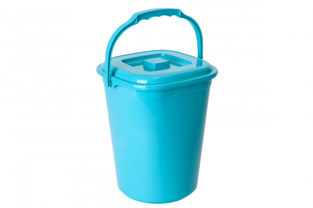 Відро Smart з кришкою 9л (бірюза), 