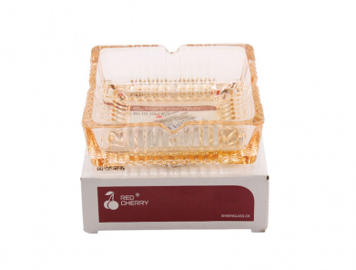 Попільниця YG8016-4 скляна квадратна-  1шт.уп