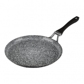Сковорода ЕВ-3393, 24см млинц.світлий мармур.зі зьомною ручкою