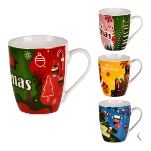 Чашка новорічна 33685 (фарфор) - 360мл,