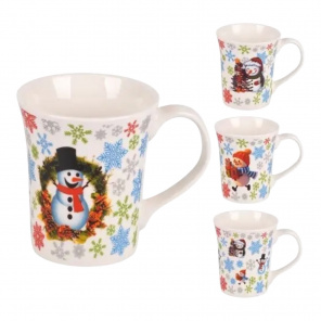 Чашка новорічна 35758 (фарфор) - 360мл,