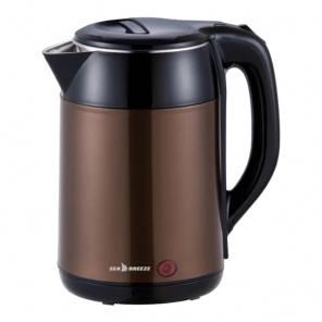 Eлектро чайник-термос SeaBreeze SB-0201 1.8л  диск  нерж,