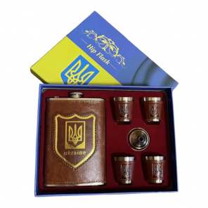 Набір подарун. фляга з чарками нерж. поход.ЕМ- 3593