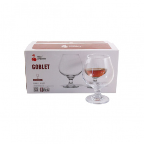 Набір келихів для коняку  HG3705  330мл- 6шт уп