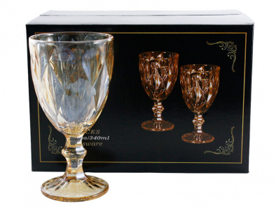 Набір келихів R-00817DLHP Димка  340мл- 6шт уп